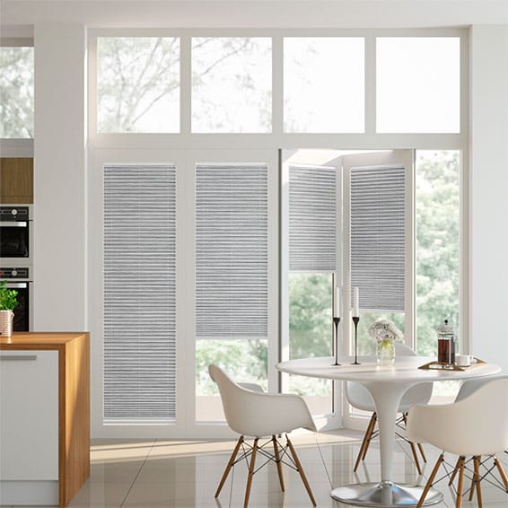 BiFold ClickFit Premier Silver Pleated Blind
