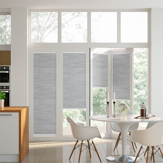 BiFold ClickFIT Premier Silver Pleated Blind