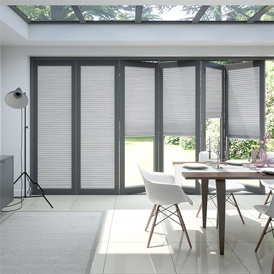 BiFold ClickFIT Supreme Silver Pleated Blind