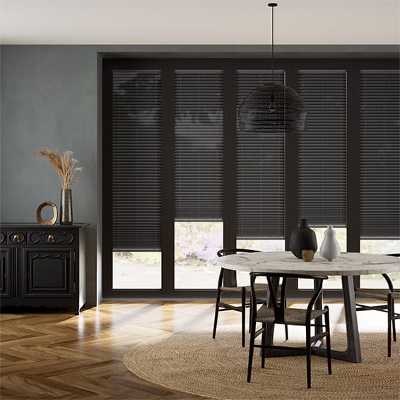BiFold ClickFIT Voile Charcoal Grey Pleated Blind