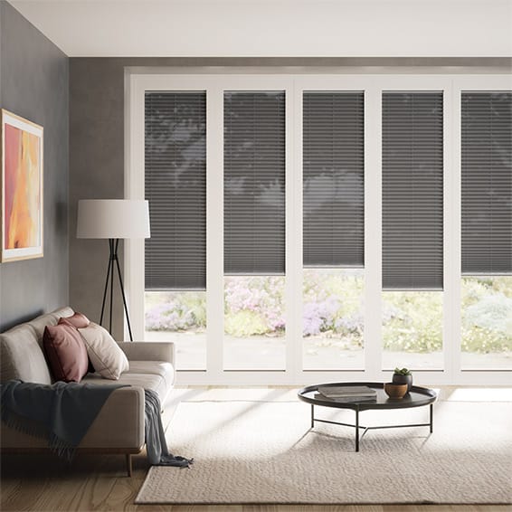 BiFold ClickFIT Voile Graphite Grey Pleated Blind