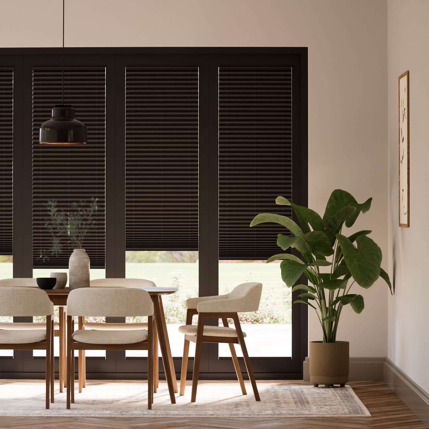 BiFold ClickFIT Cocoa Pleated Blind