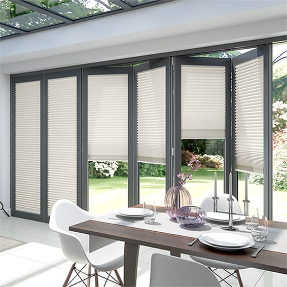 BiFold ClickFIT Cream Pleated Blind Blinds 2go