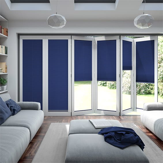 BiFold ClickFIT Royal Blue Pleated Blind