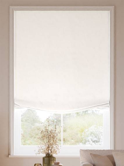 Bijou Linen Alabaster Roman Blind thumbnail image