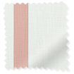 Bijou Linen Alabaster & Blush Pink Inset Border Roman Blind sample image