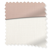 Bijou Linen Alabaster & Blush Pink Roman Blind sample image