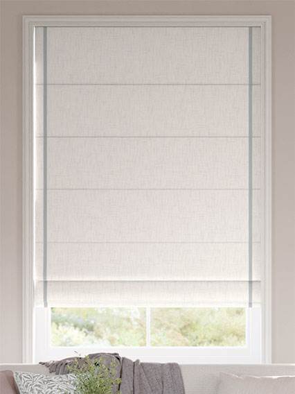 Bijou Linen Alabaster & Dove Grey Roman Blind thumbnail image