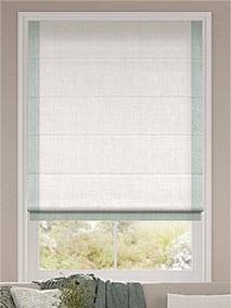 Bijou Linen Alabaster & Duck Egg Roman Blind thumbnail image