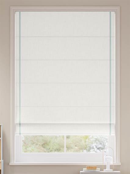 Bijou Linen Alabaster & Duck Egg Roman Blind thumbnail image
