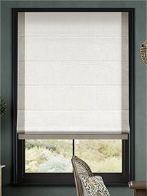 Bijou Linen Alabaster & Grey Wash Roman Blind thumbnail image