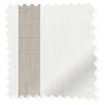 Bijou Linen Alabaster & Grey Wash Inset Border Roman Blind sample image