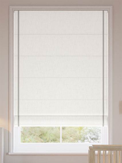 Bijou Linen Alabaster & Grey Wash Roman Blind thumbnail image