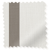 Bijou Linen Alabaster & Taupe Inset Border Roman Blind sample image