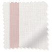 Bijou Linen Alabaster & Vintage Pink Inset Border Roman Blind sample image
