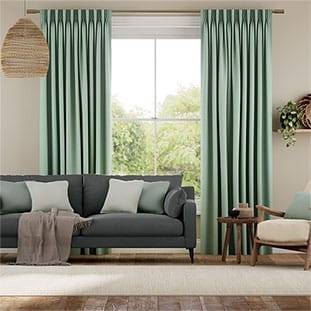 Bijou Linen Aqua Curtains thumbnail image