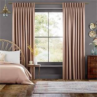 Bijou Linen Blush Pink Curtains thumbnail image