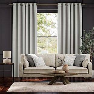 Bijou Linen Dove Grey Curtains thumbnail image