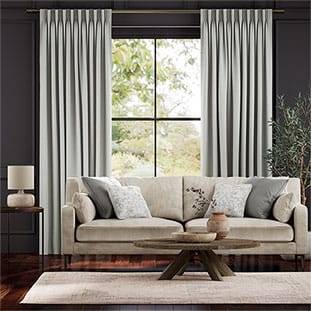 Bijou Linen Dove Grey Curtains thumbnail image