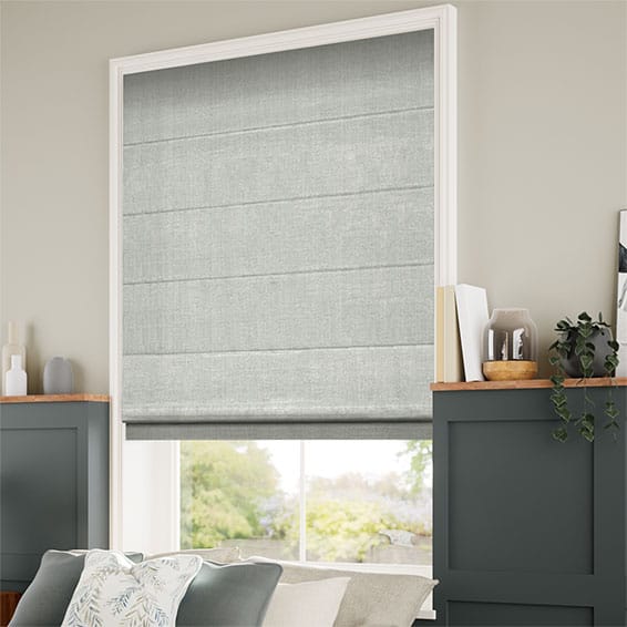 Bijou Linen Dove Grey Roman Blind