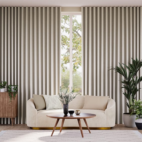 Bijou Linen Grey Wash  Curtains