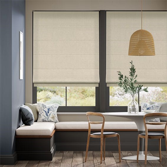 Bijou Linen Latte  Roman Blind