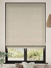 Bijou Linen Latte & Truffle Roman Blind thumbnail image