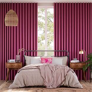 Bijou Linen Magenta Curtains thumbnail image