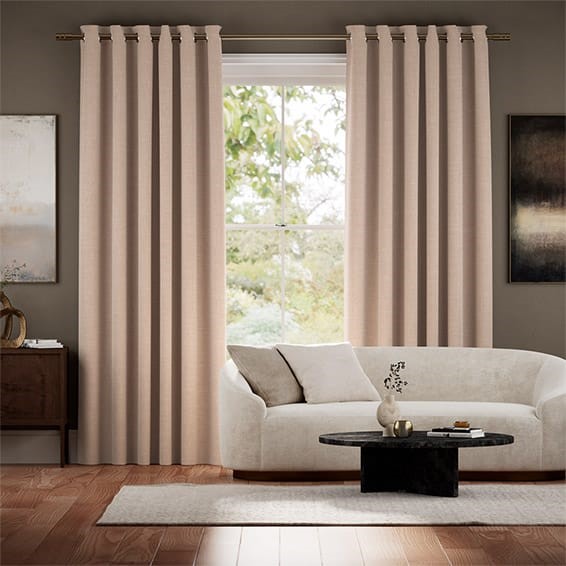 Bijou Linen Mink  Curtains