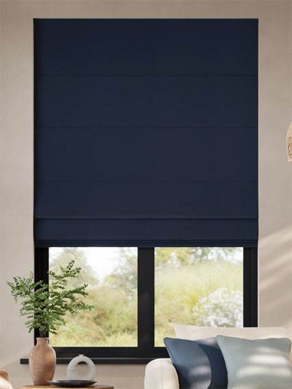 Bijou Linen Navy Roman Blind thumbnail image