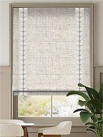 Bijou Linen Oatmeal & Chatsworth Ivory Roman Blind thumbnail image