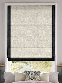 Bijou Linen Oatmeal & Indigo Roman Blind thumbnail image