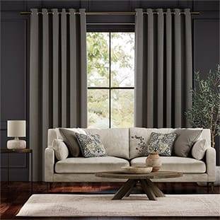 Bijou Linen Pewter Curtains thumbnail image