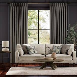 Bijou Linen Pewter Curtains thumbnail image