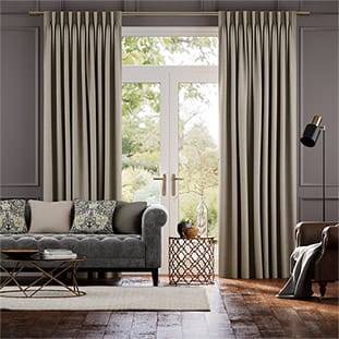 Bijou Linen Taupe Curtains thumbnail image