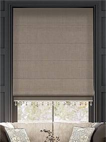 Bijou Linen Taupe & Truffle Roman Blind thumbnail image