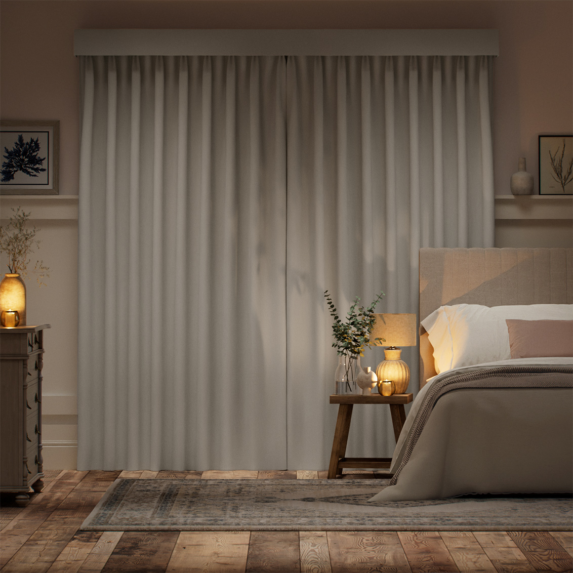 Complete blackout curtains