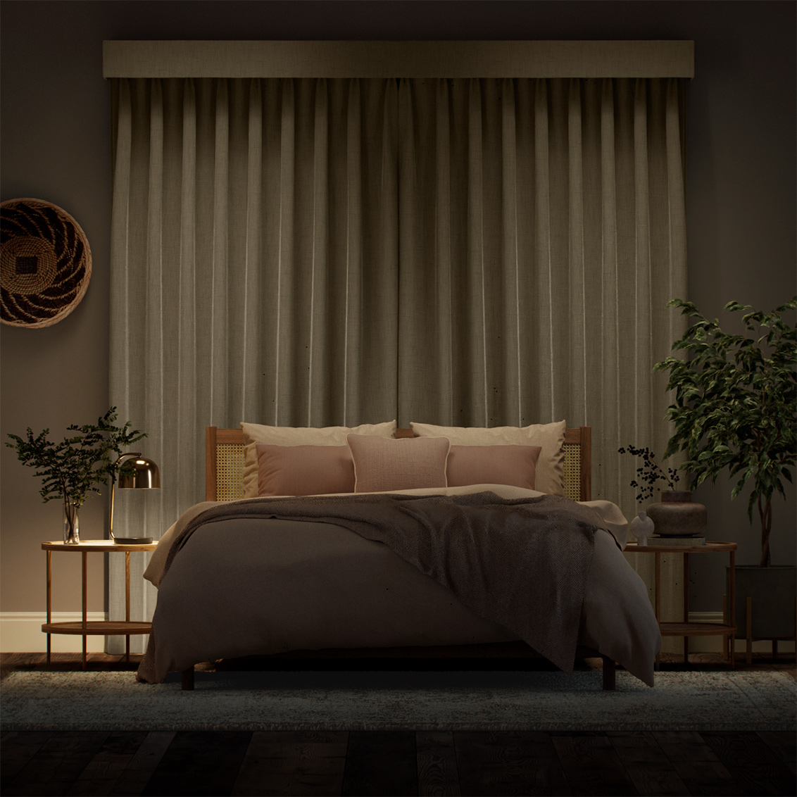 Complete blackout curtains