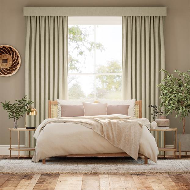 Complete Blackout Bijou Linen Latte Total Blockout Curtain thumbnail image