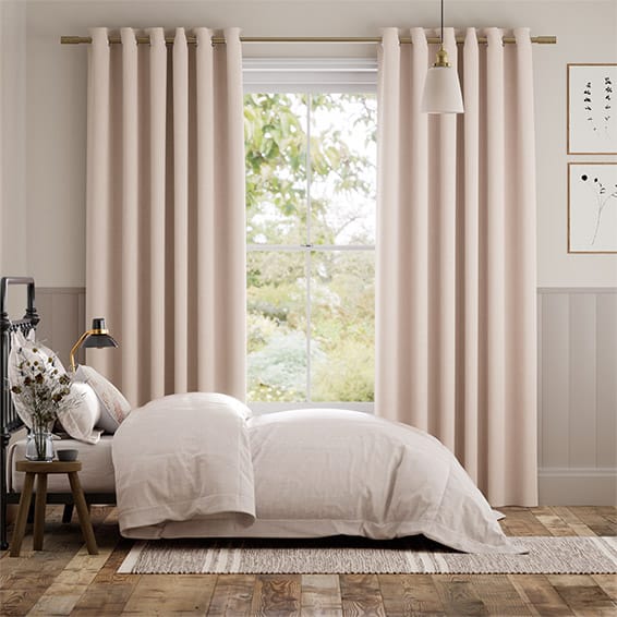 Bijou Linen Vintage Pink Curtains