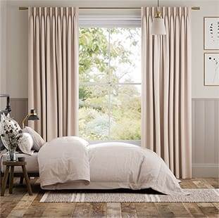 Bijou Linen Vintage Pink Curtains thumbnail image