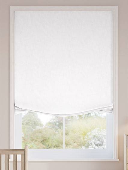 Bijou Linen White Roman Blind thumbnail image