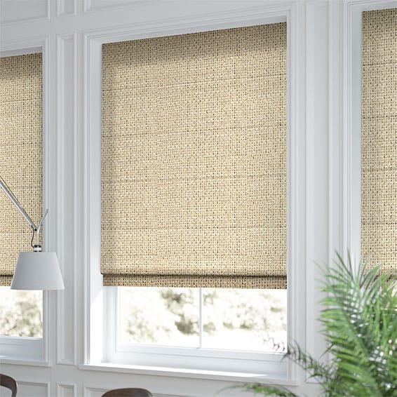 Bingham Basket Beige Roman Blind