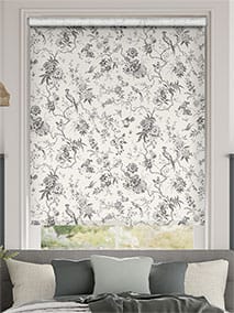 Twist2Go Bird Toile Charcoal Roller Blind thumbnail image