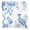 Twist2Go Bird Toile French Blue Roller Blind swatch image