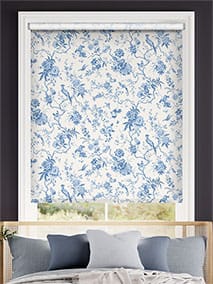 Bird Toile French Blue Roller Blind thumbnail image