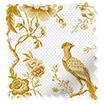 Bird Toile Gold Roman Blind sample image