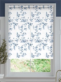 Birds and Roses Blue Roller Blind thumbnail image