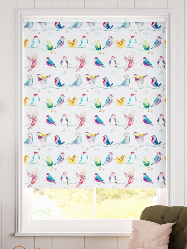 Birdy Branch Blackout Blossom Roller Blind thumbnail image
