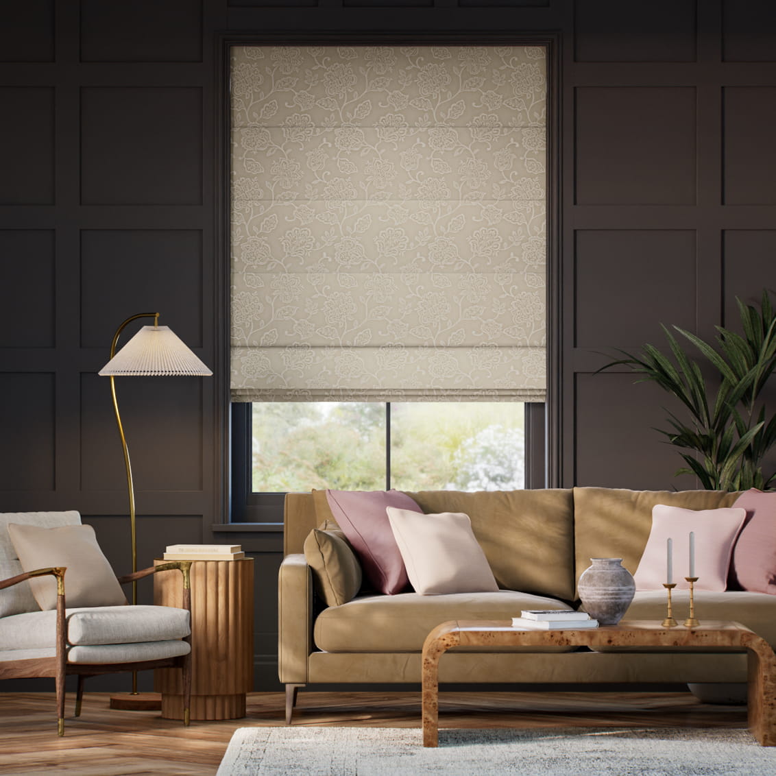 Blair Taupe Roman Blind